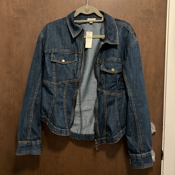 Anthropologie - Pilcro Corset Denim Dark Shirt - SZ 12 - BNWT - Picture 6 of 11